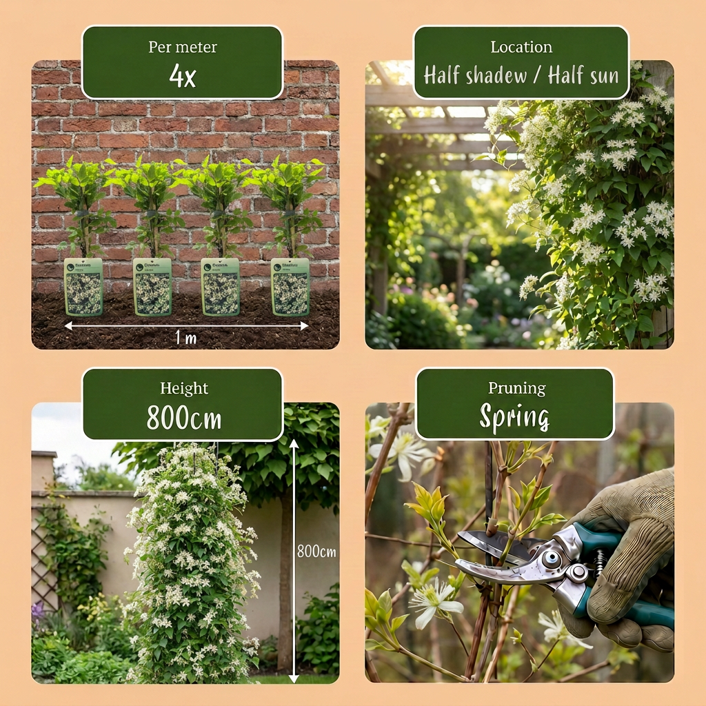Gewöhnliche Waldrebe 'Clematis vitalba' – Weiß, Ø9cm, ↕35cm – Ansicht 5