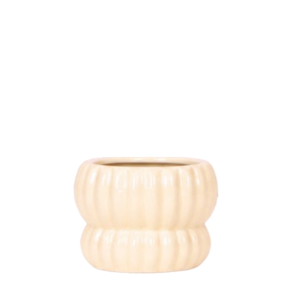 Kolibri Home Horizon Übertopf – Buttergelb – Ø6cm