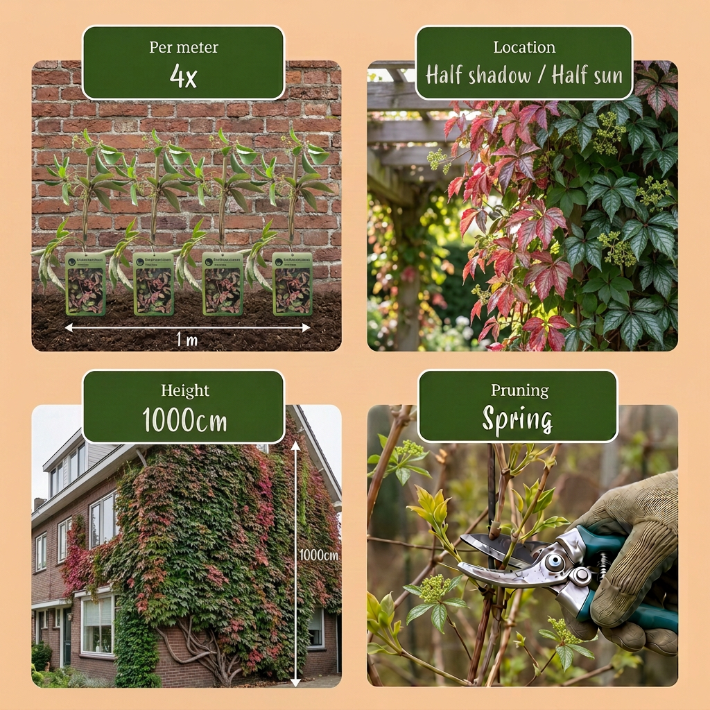 Wilder Wein 'Parthenocissus henryana' – Grün – Topf Ø9cm – Ansicht 5