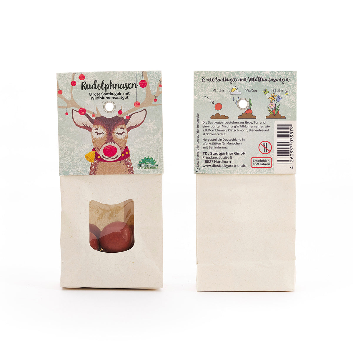 Rudolphnasen – Rote Blumenmurmeln