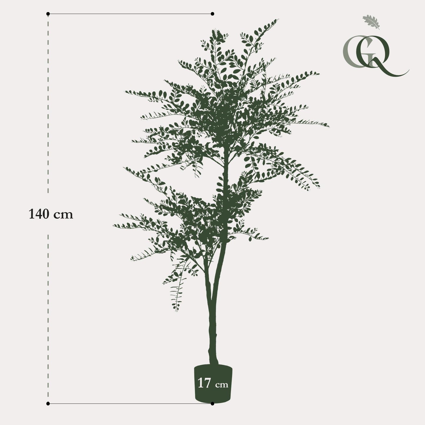 Kunstpflanze Sophorabaum – Honigbaum – 140cm – Pflegeleichter Deko-Baum für Zuhause & Büro – Realistischer Look – Ideal für Wohnräume