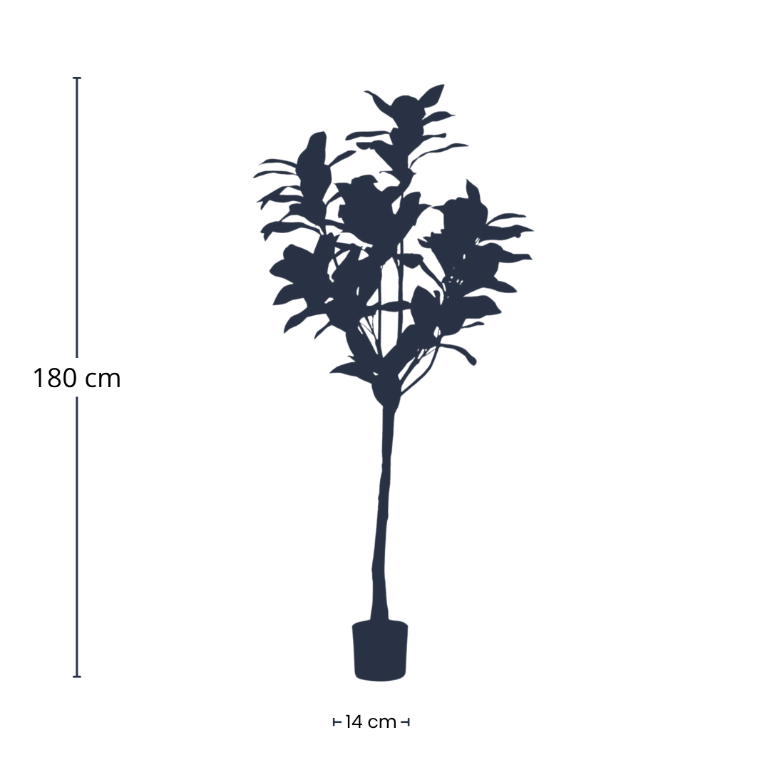 Magnolia Denudata – 150 cm Kunstbaum – Künstliche Magnolie Weiß – Pflegeleichte Deko für Zuhause & Büro