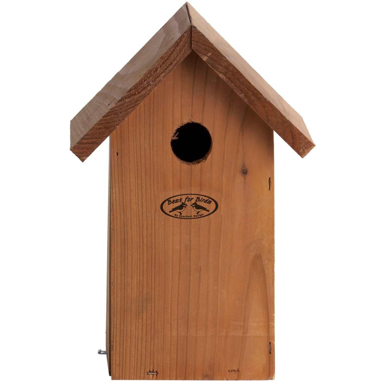 Vogelhaus Blaumeise Nistkasten aus Douglasienholz – Wetterfester Nistplatz für Blaumeisen – Robuster Vogelschutz – Naturfreundlicher Gartenaccessoire
