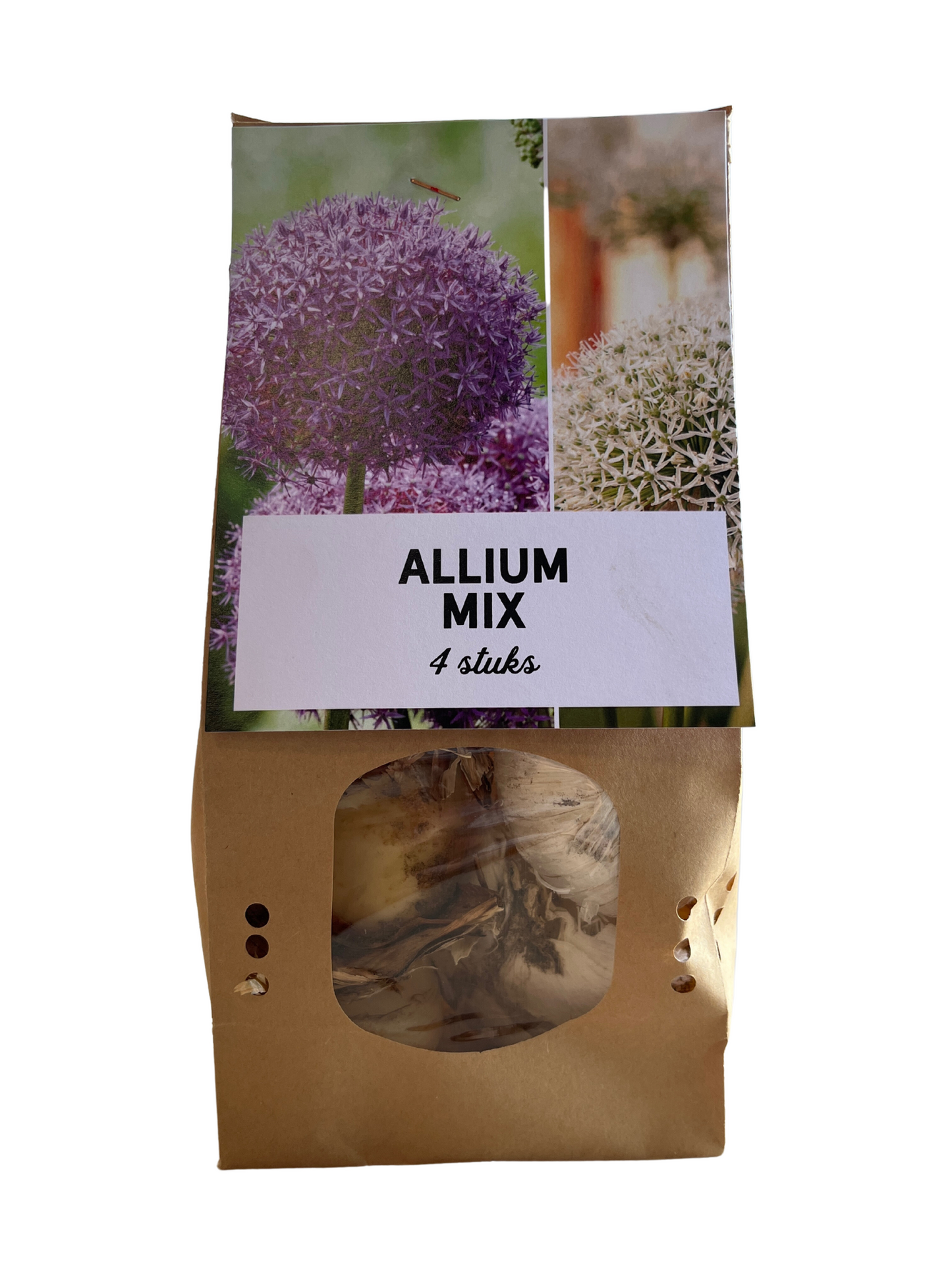 Allium Mix – 4 Blumenzwiebeln – Bunte Mischung – Zierlauch für Beet & Topf – Winterhart & mehrjährig – Für Garten & Vase – Geschenkidee aus Holland