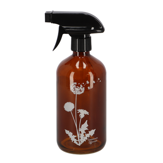 Wasser Sprühflasche Wildblume – Braun – S – 8,8 cm x 7,5 cm x 21 cm – Handlicher Pflanzensprüher mit Blumendesign – Für Zimmerpflanzen & Stecklinge