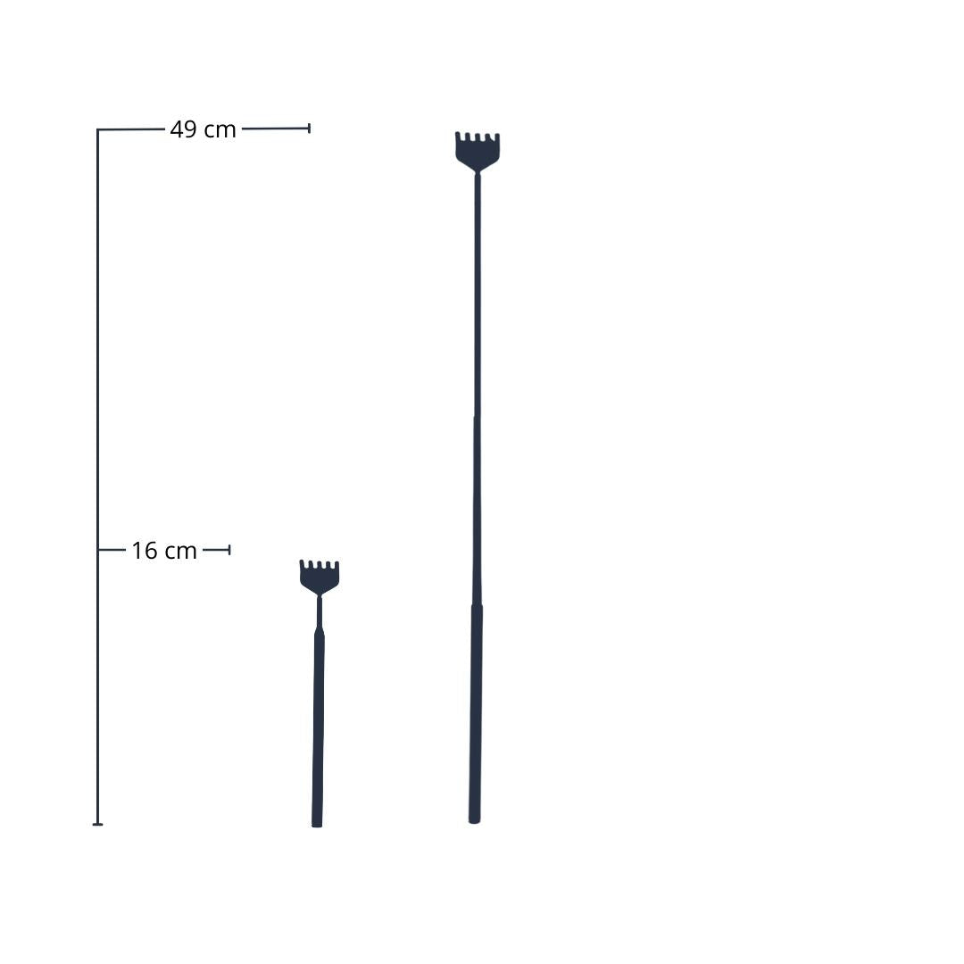 Flaschengarten-Harke – Teleskop 16–49 cm – Edelstahl – Präzisionswerkzeug für Terrarien, Mini-Gärten & Aquascaping