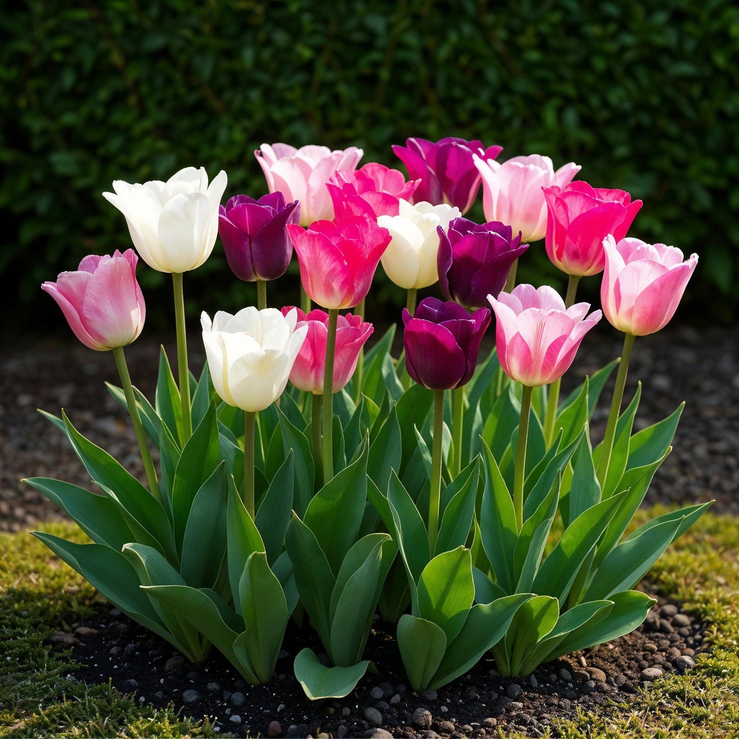 GreenboutiQ - Blumenzwiebeln - Tulp Pastel mix - Verschiedene Farben - 12 Stück - Zwiebelgröße 11/12 - XXL Pack