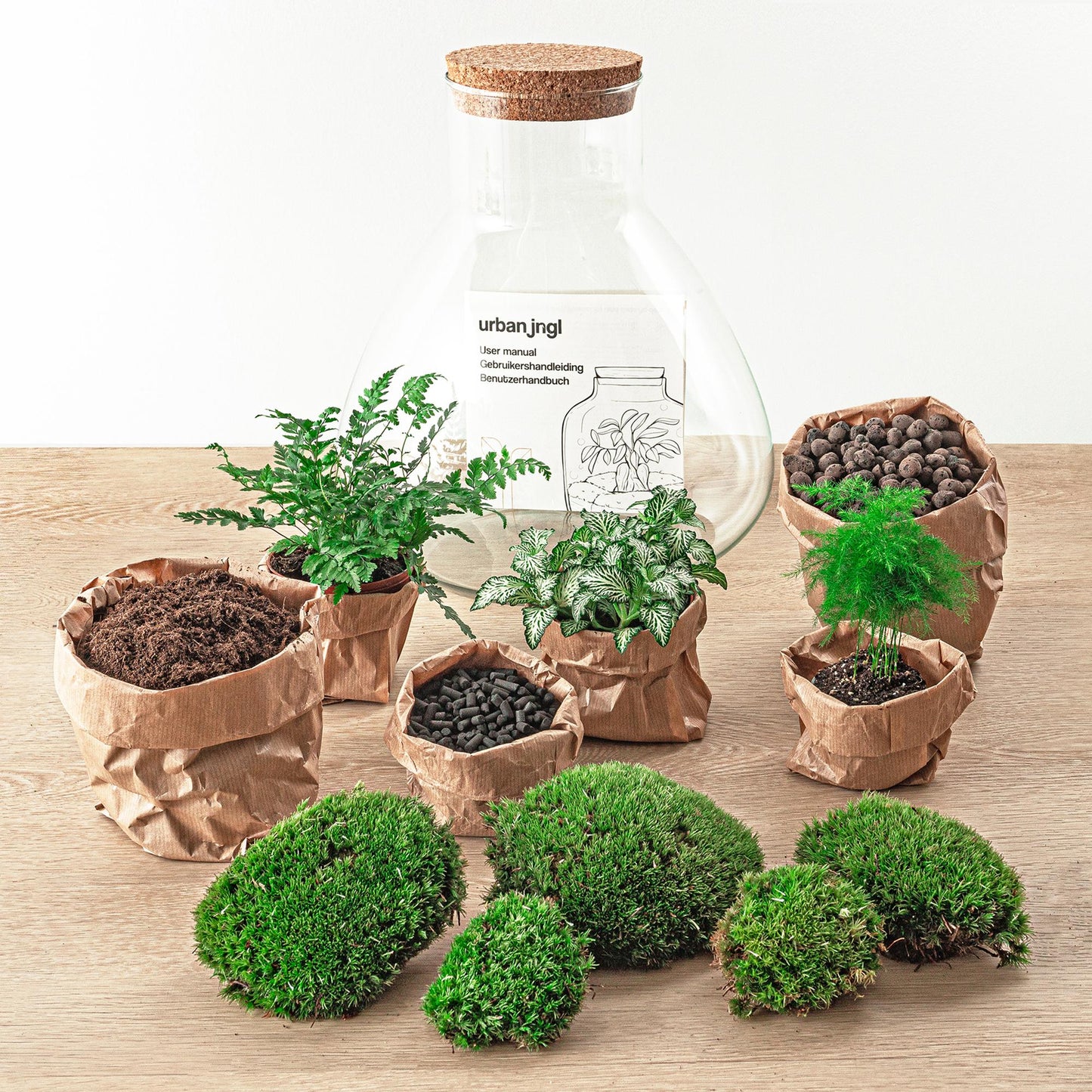 Flaschengarten - DIY Bausatz - Terrarium - Sam XL - ↕35cm