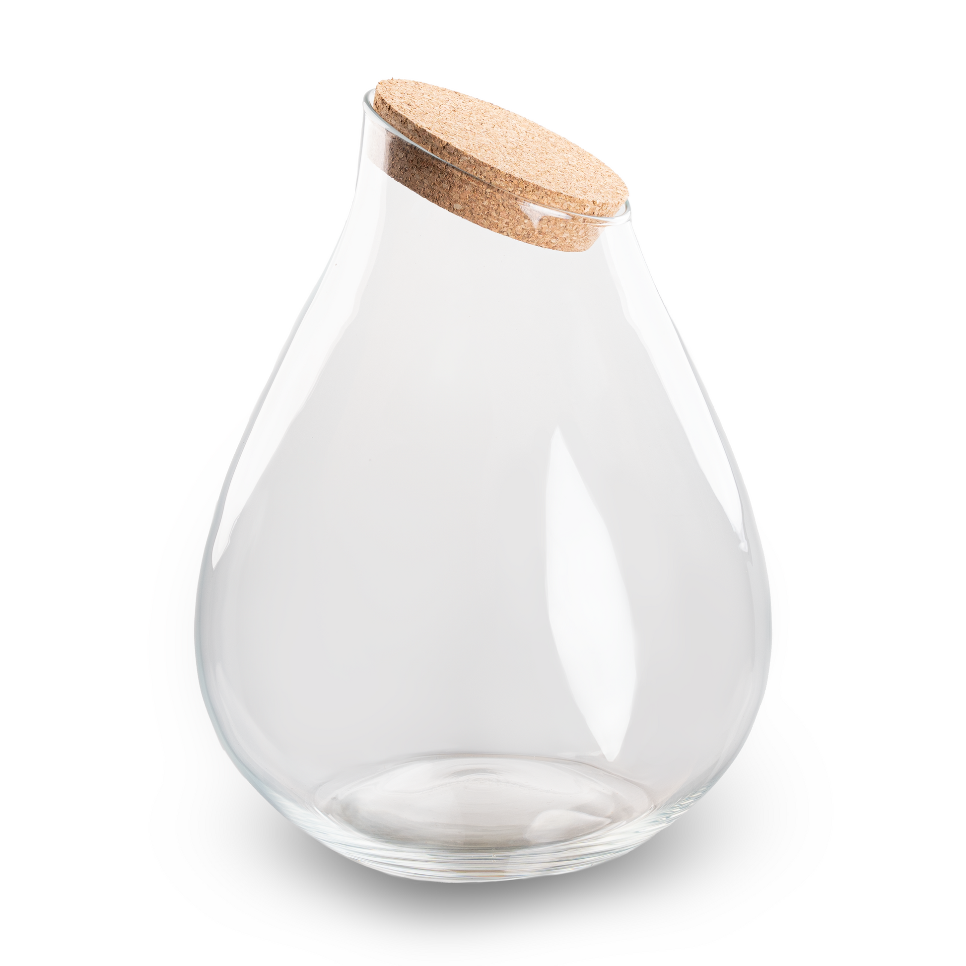 Terrarium fles met kurk - Drop XXL - Ø 34 cm ↑ 43 cm