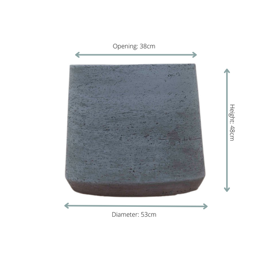 Pot Aniek antraciet - D53 x H48