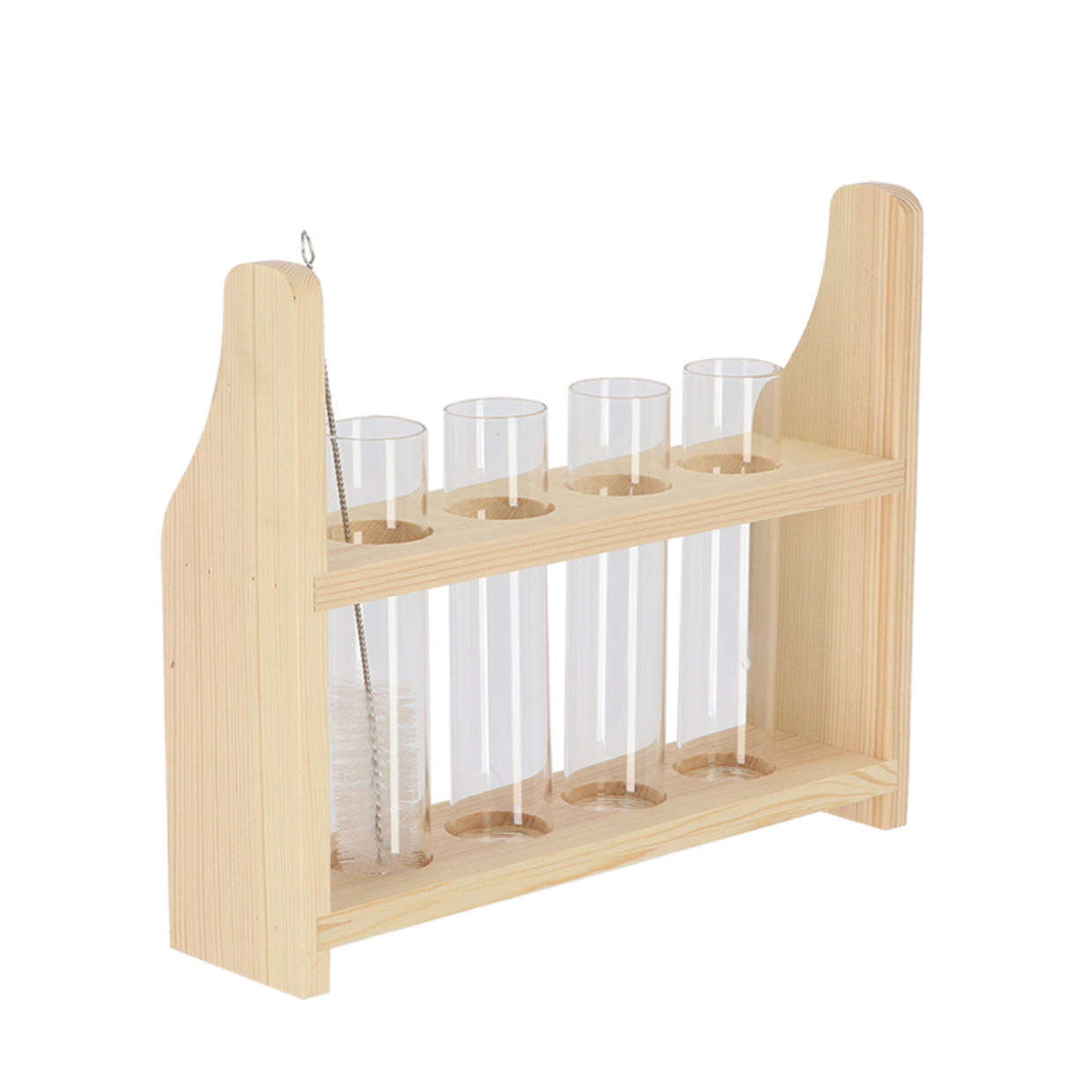 Reagenzglasständer S – Kompakter & stabiler Halter – 20cm hoch – Für Reagenzgläser – Platzsparend & robust