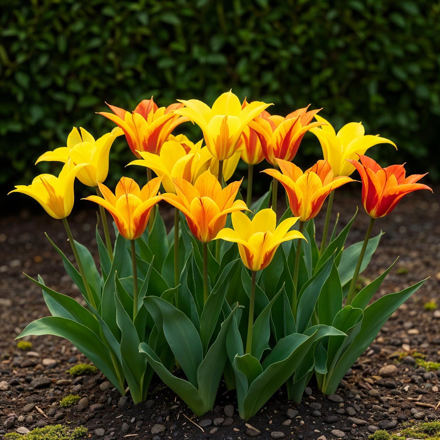 GreenboutiQ - Blumenzwiebeln - Tulp Vendeeglobe - Farbe Gelb - 12 Stück - Zwiebelgröße 11/12 - XXL Pack