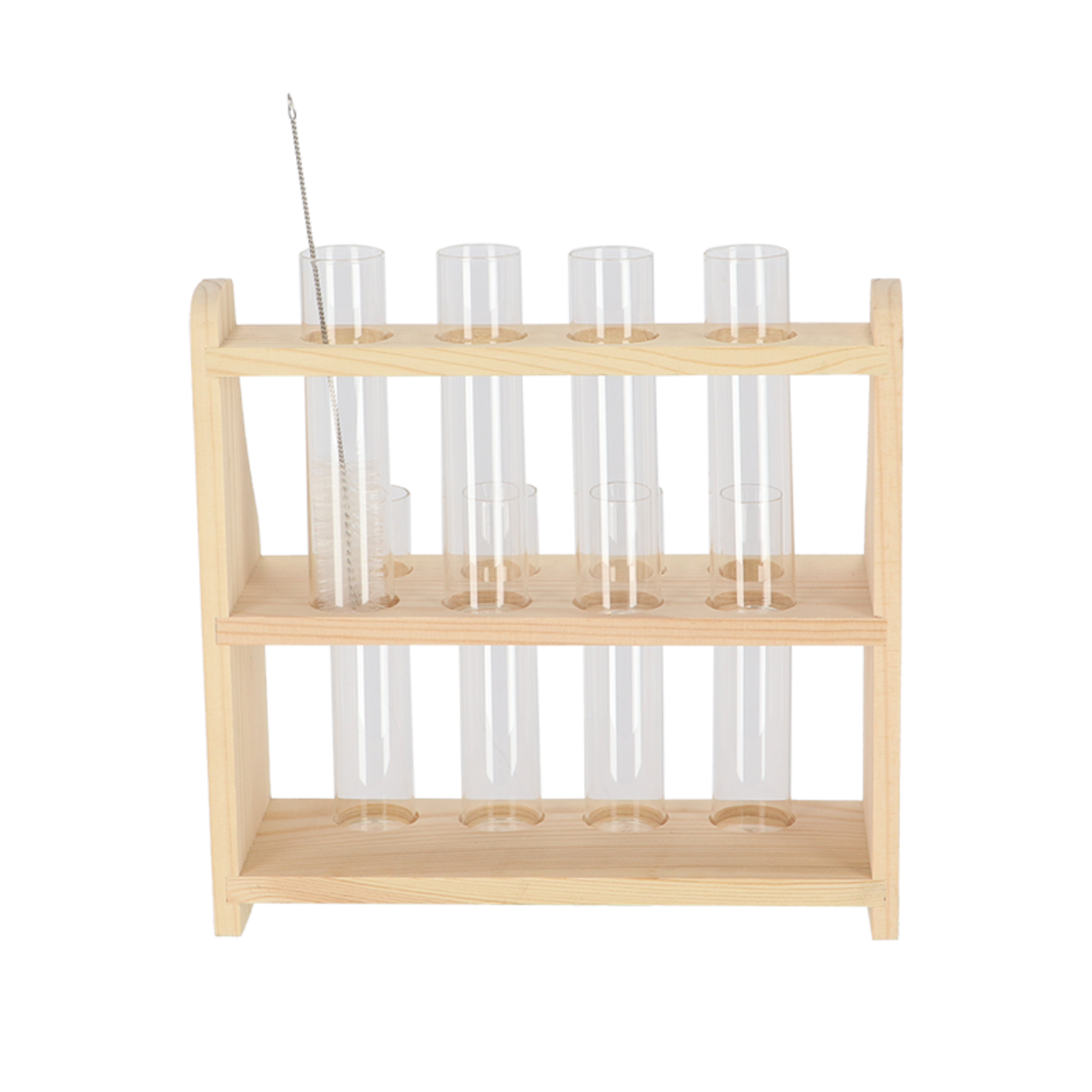 Reagenzglasständer L – Stabiler Halter für Reagenzgläser – Kompakte Maße 24,3x8,5x24,1cm – Praktisch und Robust für Pflanzen & Stecklinge