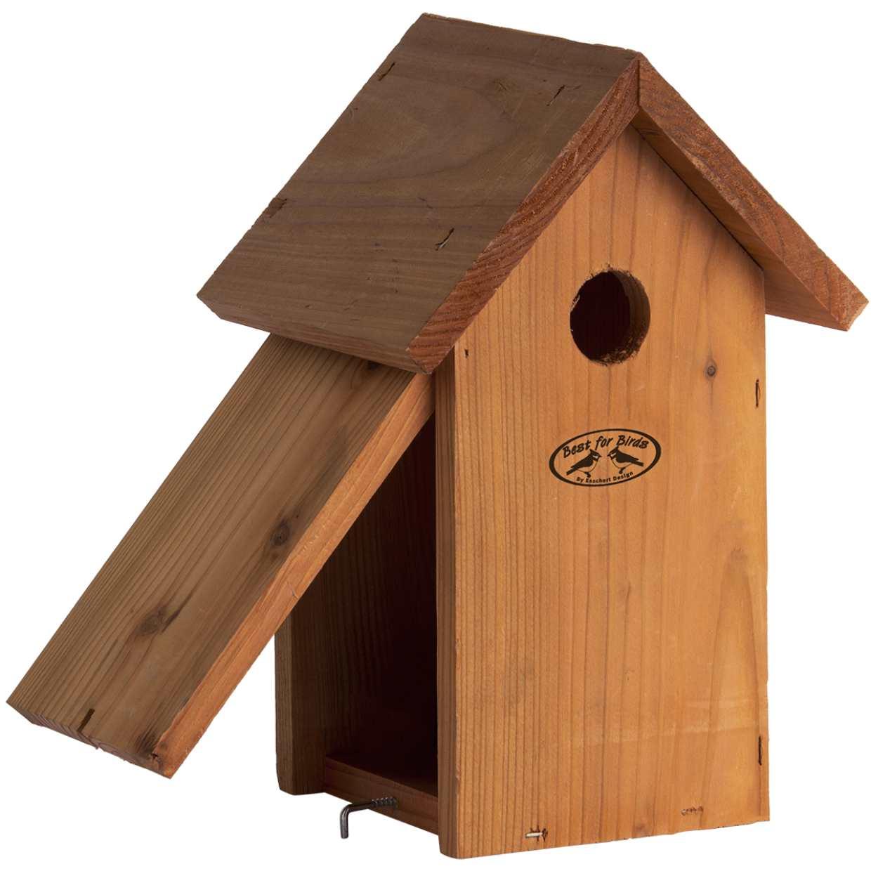 Vogelhaus Blaumeise Nistkasten aus Douglasienholz – Wetterfester Nistplatz für Blaumeisen – Robuster Vogelschutz – Naturfreundlicher Gartenaccessoire