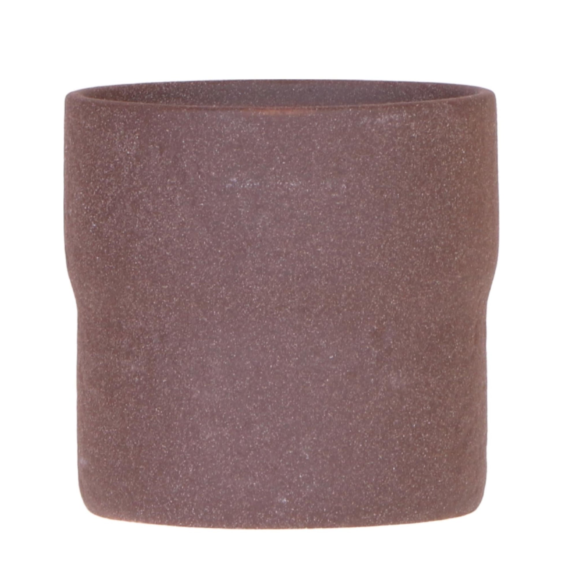 Rustic Zierpflanztopf Brown – Ø12cm – Blumentopf in warmem Braun – Organische Form im Slow Living Stil – Minimalistisches Design für Innenräume