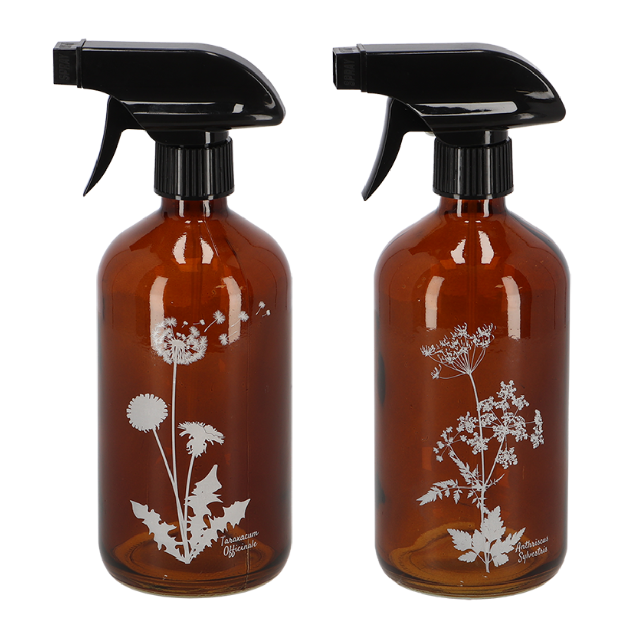 Wasser Sprühflasche Wildblume – Braun – S – 8,8 cm x 7,5 cm x 21 cm – Handlicher Pflanzensprüher mit Blumendesign – Für Zimmerpflanzen & Stecklinge