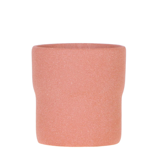 Rustic Zierpflanztopf Burned Orange – Ø9cm – Kleiner Blumentopf in warmem Orange – Minimalistisches Design für Slow Living – Für Innenräume & dekorative Akzente