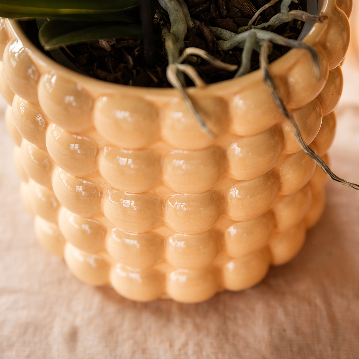 Kolibri Home | Poppy Ziertopf - Peach - Ø9cm