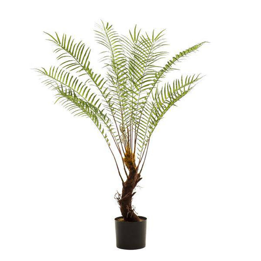 Kunstpflanze Baumfarn – künstlicher Farnbaum – ca. 125cm hoch – naturgetreue Zimmerpflanze für Wohnzimmer, Büro & Deko