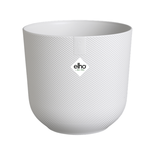 Jazz Pflanztopf Weiß – D23 x H21 – Moderner Blumentopf für Innen & Außen – Eleganter runder Pflanzkübel – Dekorativer Übertopf für Zimmer- & Gartenpflanzen