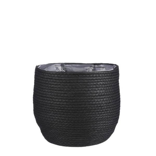 Korb Jorck β Schwarz β Γ26 cm β Dekokorb aus NaturmaterialΒ