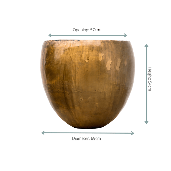 Pflanztopf Fabien – Altes Kamel – Moderner Blumentopf in Betonoptik – Mit Wasserablauf – Für Innen & überdachte Außenbereiche – Eleganter Dekotopf für Zimmer- & Kübelpflanzen