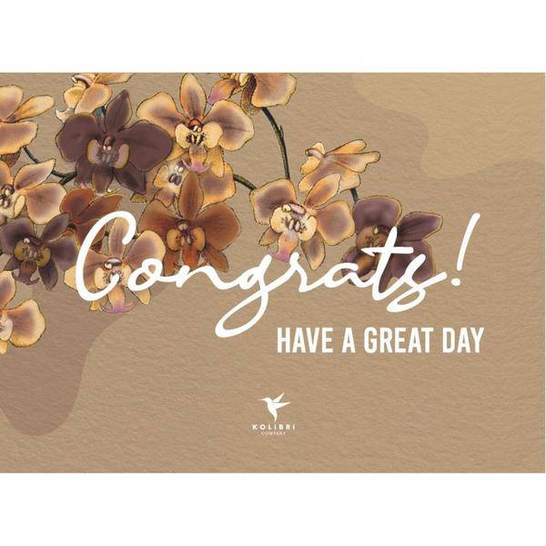 Postkarte „Glückwunsch“ – Hochwertige Grußkarte mit modernem Schriftzug – Für Geburtstag, Abschluss, Hochzeit & viele Anlässe