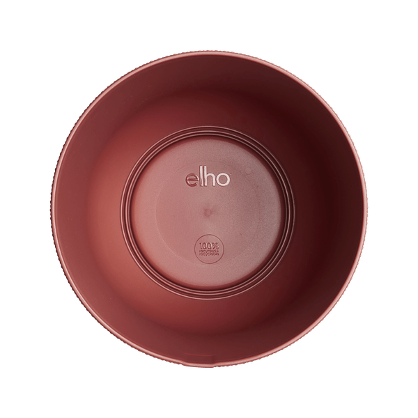 Jazz Pflanztopf Rot – D19 x H18 – Moderner Blumentopf für Innen & Außen – Eleganter runder Pflanzkübel – Dekorativer Übertopf für Zimmer- & Gartenpflanzen