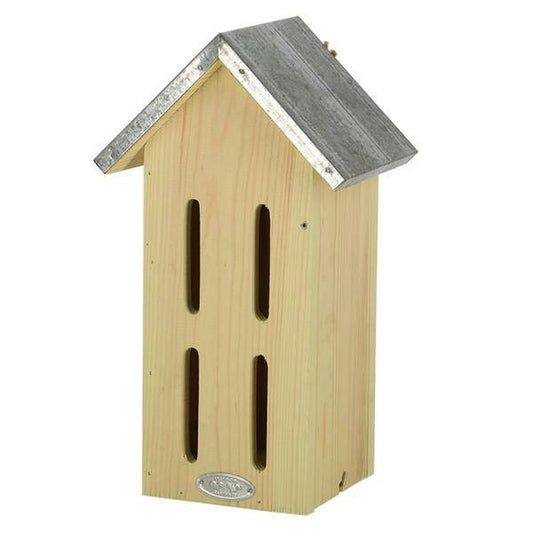 Schmetterlings-Bienenstock – Nistkasten aus Fichtenholz & Zink – Wetterfest – 33 cm hoch – Schutz- und Überwinterungsplatz für Schmetterlinge – Garten- & Balkon-Deko