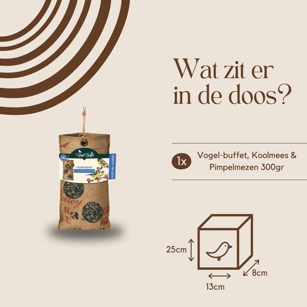 Vogelbuffet - Lumpenfutter - 300 Gramm - für Kohlmeise & Blaumeise
