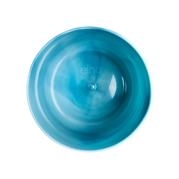 Ocean Pflanztopf Blau – D22 x H20 – Moderner Blumentopf für Innen & Außen – Stilvolles Pflanzgefäß in Ozeanblau – Runde Form mit Abflussloch