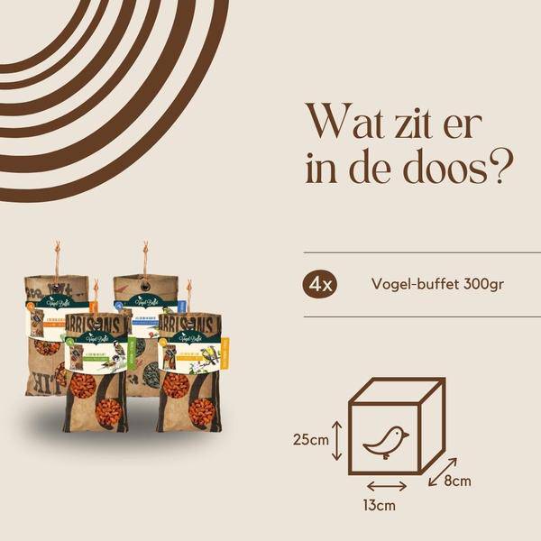 Vogelbuffet - Vogelfutter ECO Bag Mix 4er Set - 4x 300gr