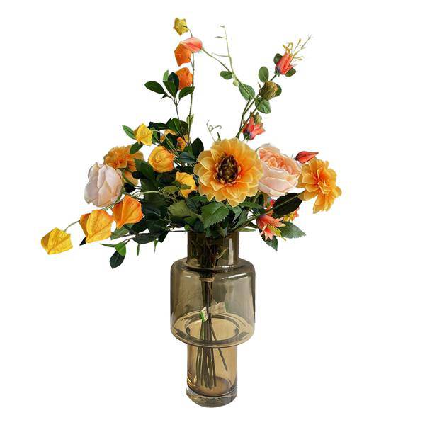 Künstliche Blumen - Blumenstrauß - Pretty Orange - ↕80cm