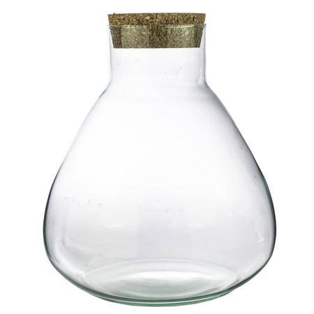 Terrarium Flasche Sammie – Glasgefäß für geschlossenes Terrarium oder Flaschengarten – dekoratives Pflanzgefäß ↕26,5cm