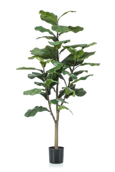 Kunstpflanze - Ficus Lyrata - Tabakpflanze - 120 cm