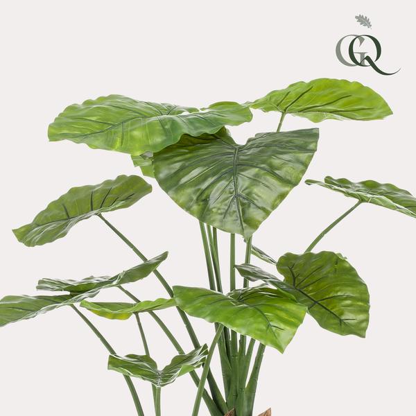 Alocasia – Künstliche Zimmerpflanze – Pfeilblätter – ↕110 cm – Tropische Deko für Wohnzimmer, Flur & Wintergarten