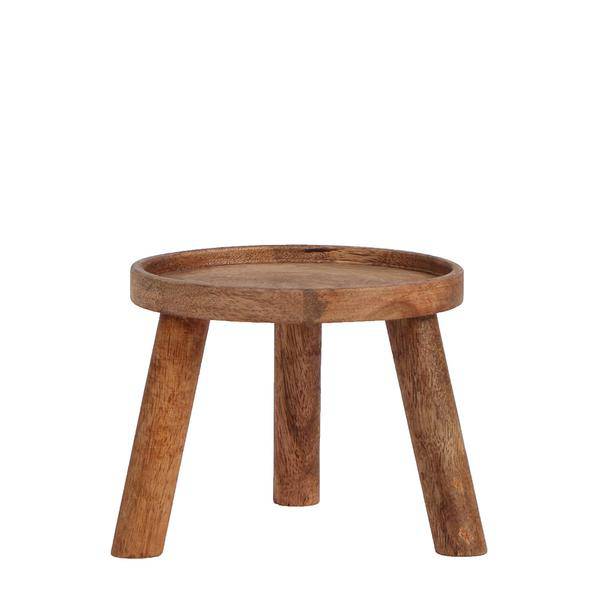 Pflanzenständer Holz Ø12cm – Moderner Pflanzenhalter – Erhöhung für Zimmerpflanzen – 10,5cm hoch – Natürliche Deko für mehr Atmosphäre