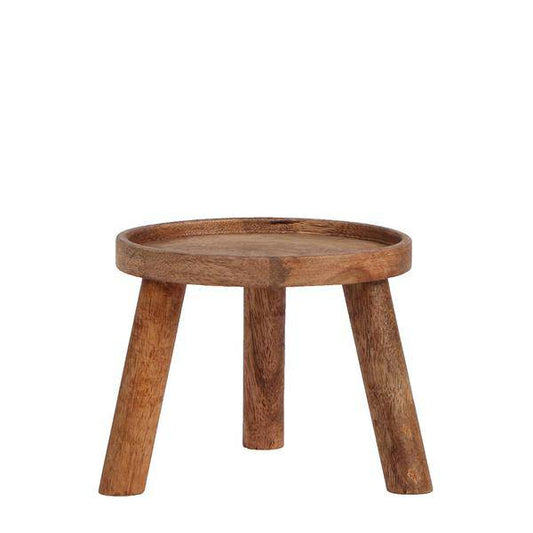 Pflanzenständer Holz Ø12cm – Moderner Pflanzenhalter – Erhöhung für Zimmerpflanzen – 10,5cm hoch – Natürliche Deko für mehr Atmosphäre