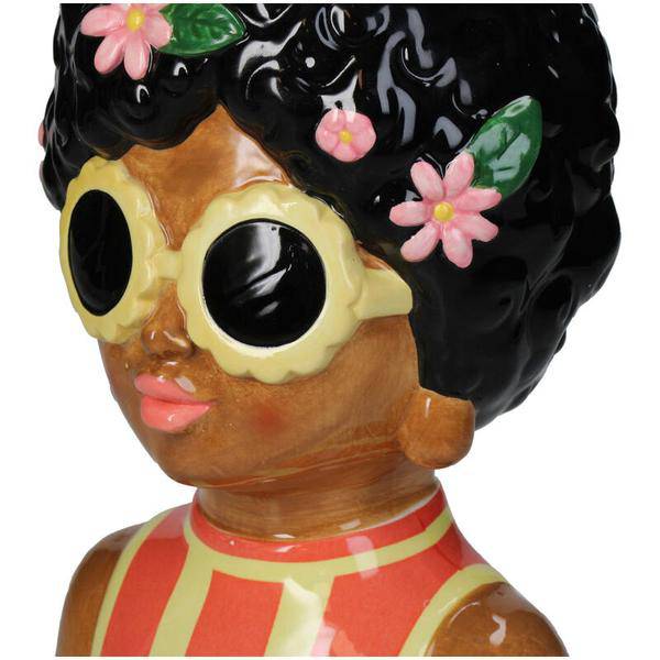 Vase - Jenny – Damenfigur aus Dolomit – 22 cm hoch – Skulpturale Dekovase – Künstlerisches Wohnaccessoire – Für Trockenblumen & als Dekoobjekt