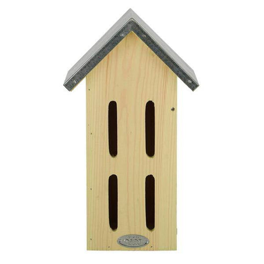 Schmetterlings-Bienenstock – Nistkasten aus Fichtenholz & Zink – Wetterfest – 33 cm hoch – Schutz- und Überwinterungsplatz für Schmetterlinge – Garten- & Balkon-Deko