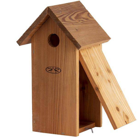 Vogelhaus für Kohlmeisen – Nistkasten aus Douglasienholz – wetterfest & langlebig – L16,9×T14,5×H30 cm – ideal für den Garten