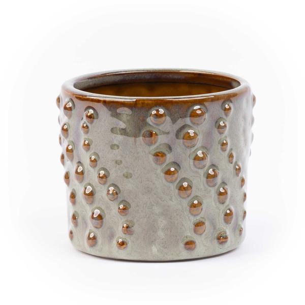 Topfset Madrid – 6-teilig – Keramiktöpfe Ø7,2cm x H6,3cm – Mini-Pflanztöpfe mit einzigartigen Mustern – Boho & Modern