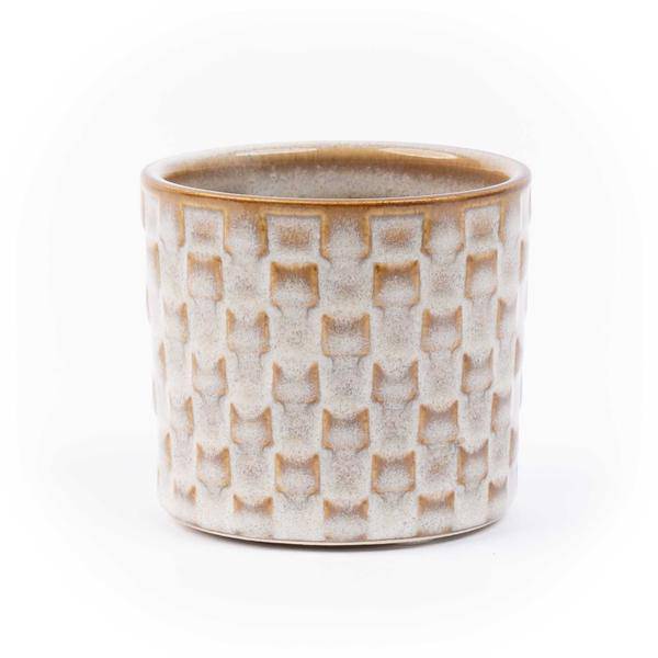 Topfset Madrid – 6-teilig – Keramiktöpfe Ø7,2cm x H6,3cm – Mini-Pflanztöpfe mit einzigartigen Mustern – Boho & Modern