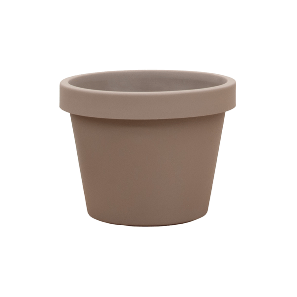 Topf Lira Tortora – Ø75cm x 68cm hoch – Moderner Pflanztopf in elegantem Tortora – Robust & vielseitig für Garten & Innenbereich