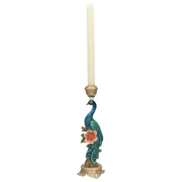 Kerzenständer Peacock Multi – Bunte Dekoration – 29 cm Höhe – Eleganter Kerzenhalter für Innen & Außen – Stilvolles Ambiente mit farbenfrohem Design