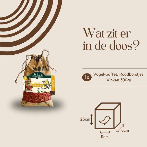 Vogelbuffet - Picknick für Vögel im Freien - 300 Gramm - Zeisige & Baumläufer