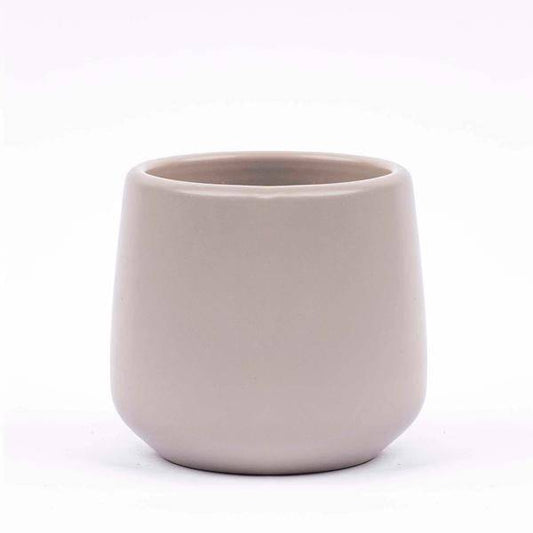 Blumentopf „Joey“ – Grau Matt – Ø8 cm x H7,5 cm – Kleiner Pflanztopf – Modern & Minimalistisch – Für Zimmerpflanzen, Kakteen & Sukkulenten