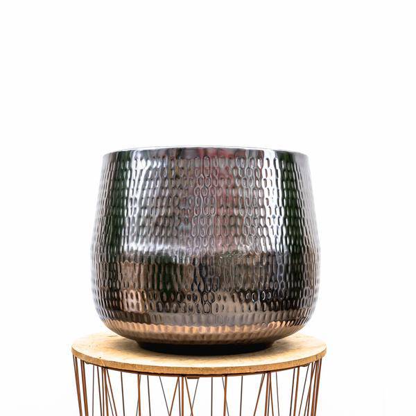 Pflanztopf Jenna Blei – Blumentopf 39x33cm – Moderner Pflanzkübel in Blei-Optik – Dekorativer Blumentopf für Innen & Außen – Stilvoll & wetterfest