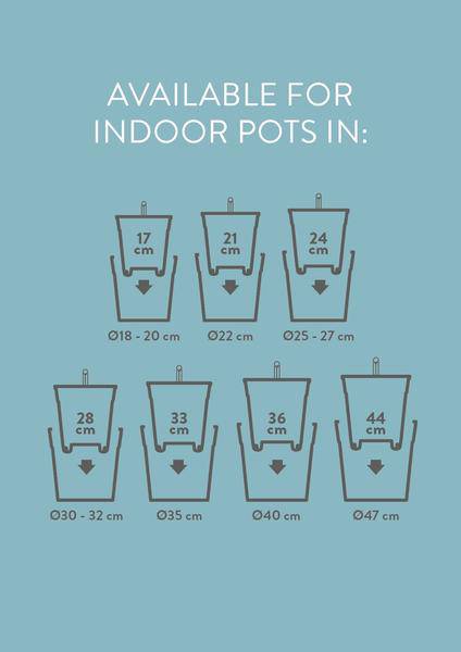 Selbstbewässernder Einsatz für Blumentöpfe – Pflanzeneinsatz mit Wasserreservoir – Ø24cm – für Zimmerpflanzen & Außentöpfe