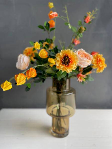 Künstliche Blumen - Blumenstrauß - Pretty Orange - ↕80cm